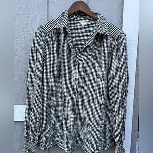 Max Studio Monochrome Gingham woMen's Shirt